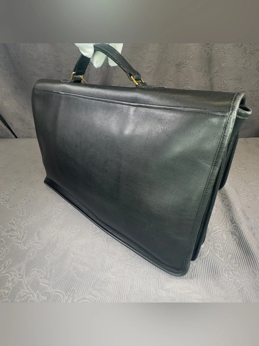 Coach Vintage Full Grain Leather Made in NYC Handbag Briefcase